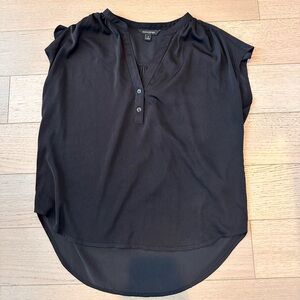 Banana Republic Black Blouse Short Sleeve